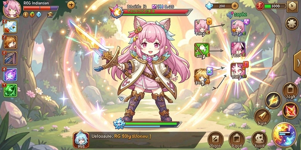 Tampilan awal game yang menarik dan intuitif.