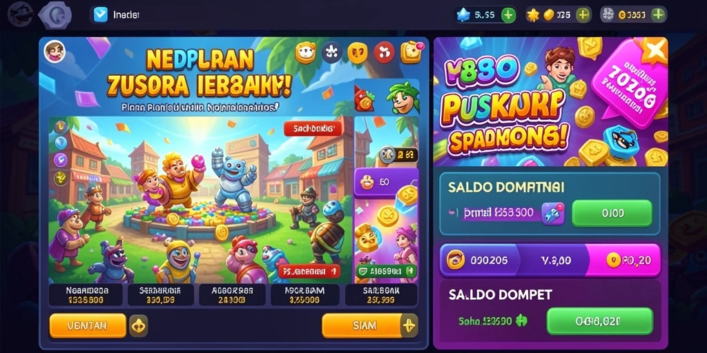 Tampilan awal permainan yang menarik dan intuitif.