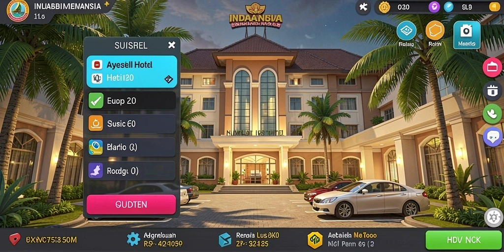 Tampilan awal yang menarik dan user-friendly.
