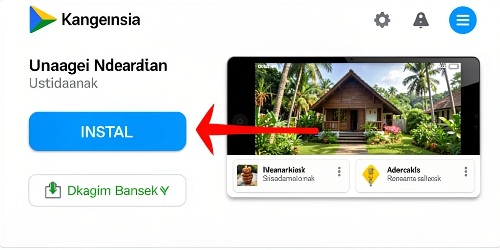Tampilan antarmuka GUATOGEL yang sederhana dan menarik.