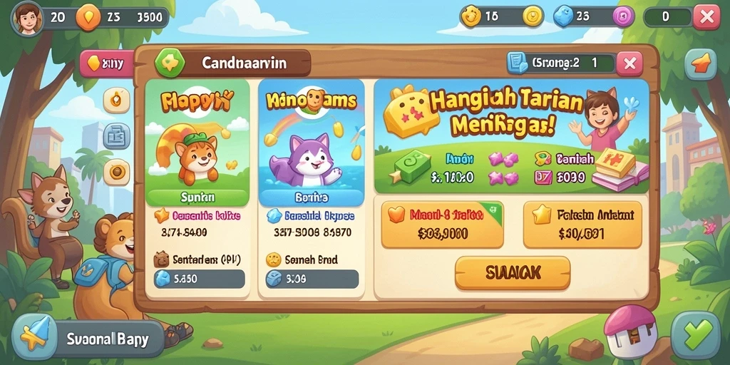 Tangkapan layar menunjukkan tampilan antarmuka yang menarik.