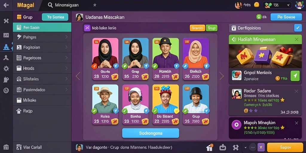 Tampilan antarmuka yang sederhana dan intuitif.
