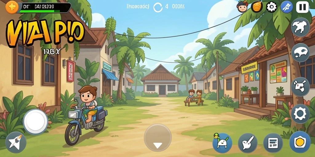 Screenshot pertama menunjukkan grafik yang sangat detail.