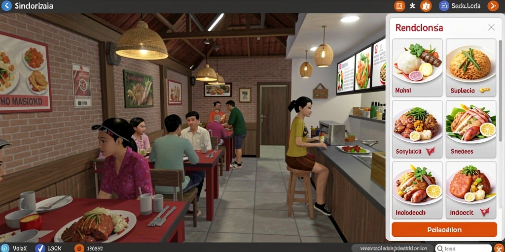 Tampilan antarmuka yang modern dan elegan.