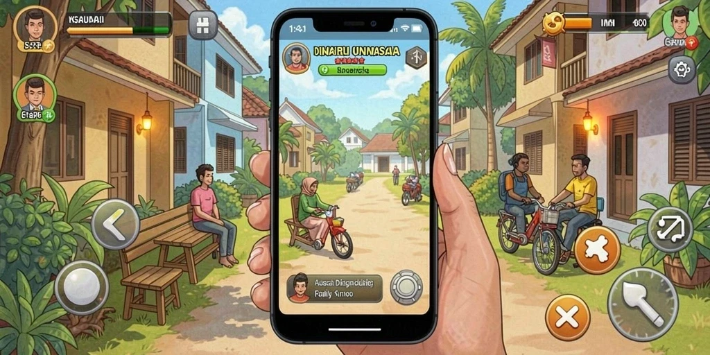 Gambar 1 menunjukkan karakter utama dalam misi awal.