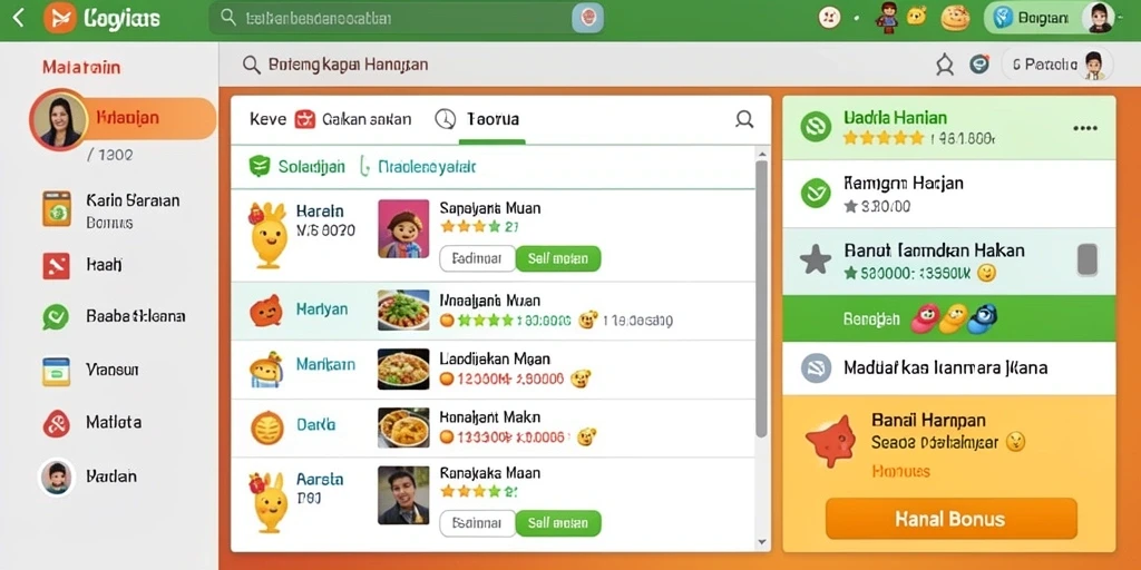 Tampilan awal yang menarik dengan menu yang mudah digunakan.
