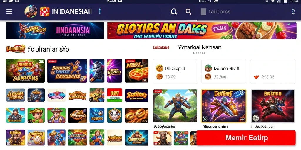 Tampilan antar muka aplikasi yang user-friendly.