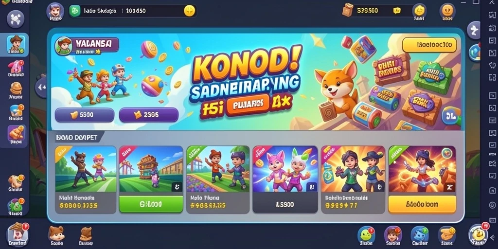 Tampilan utama QQSTAR yang menarik dan interaktif.