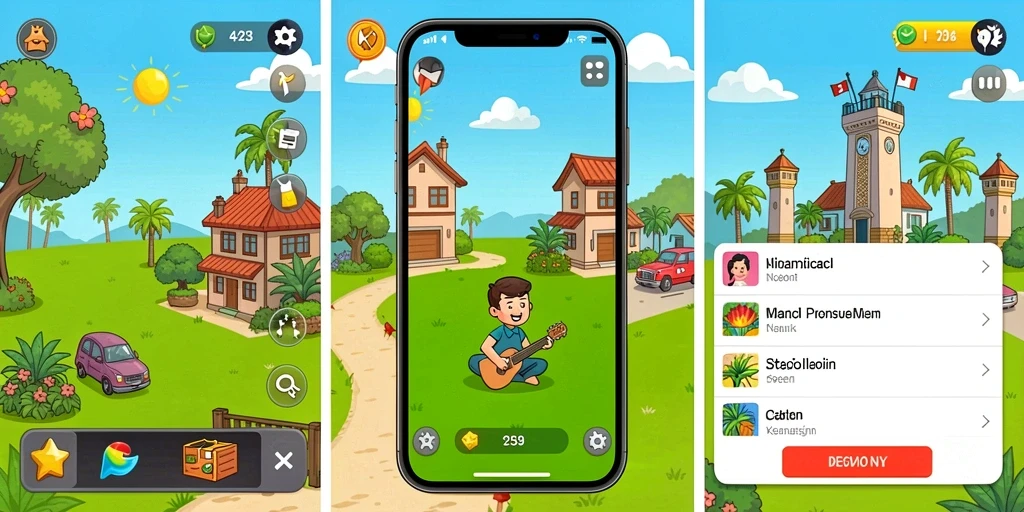 Screenshot menampilkan karakter utama dalam aksi seru.