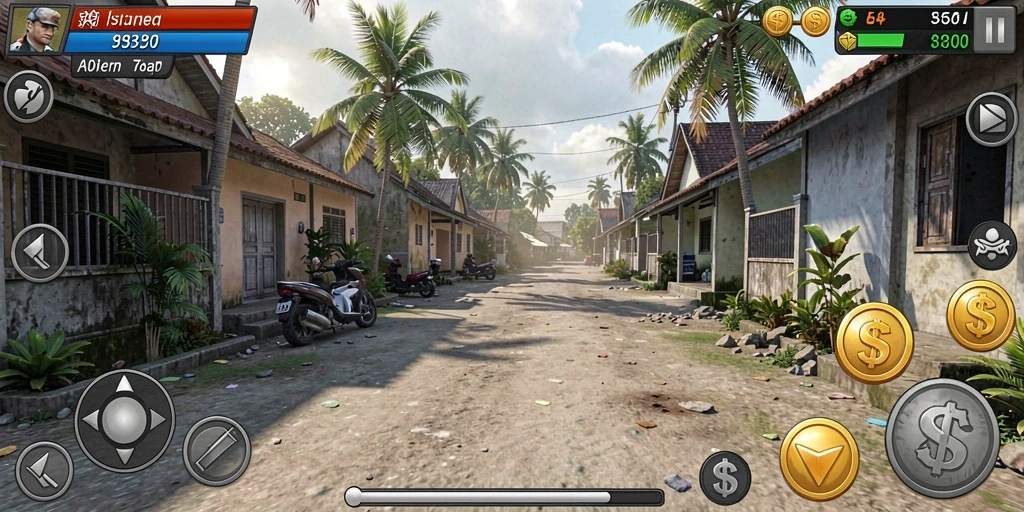 Tampilan antarmuka game yang sederhana namun menarik.